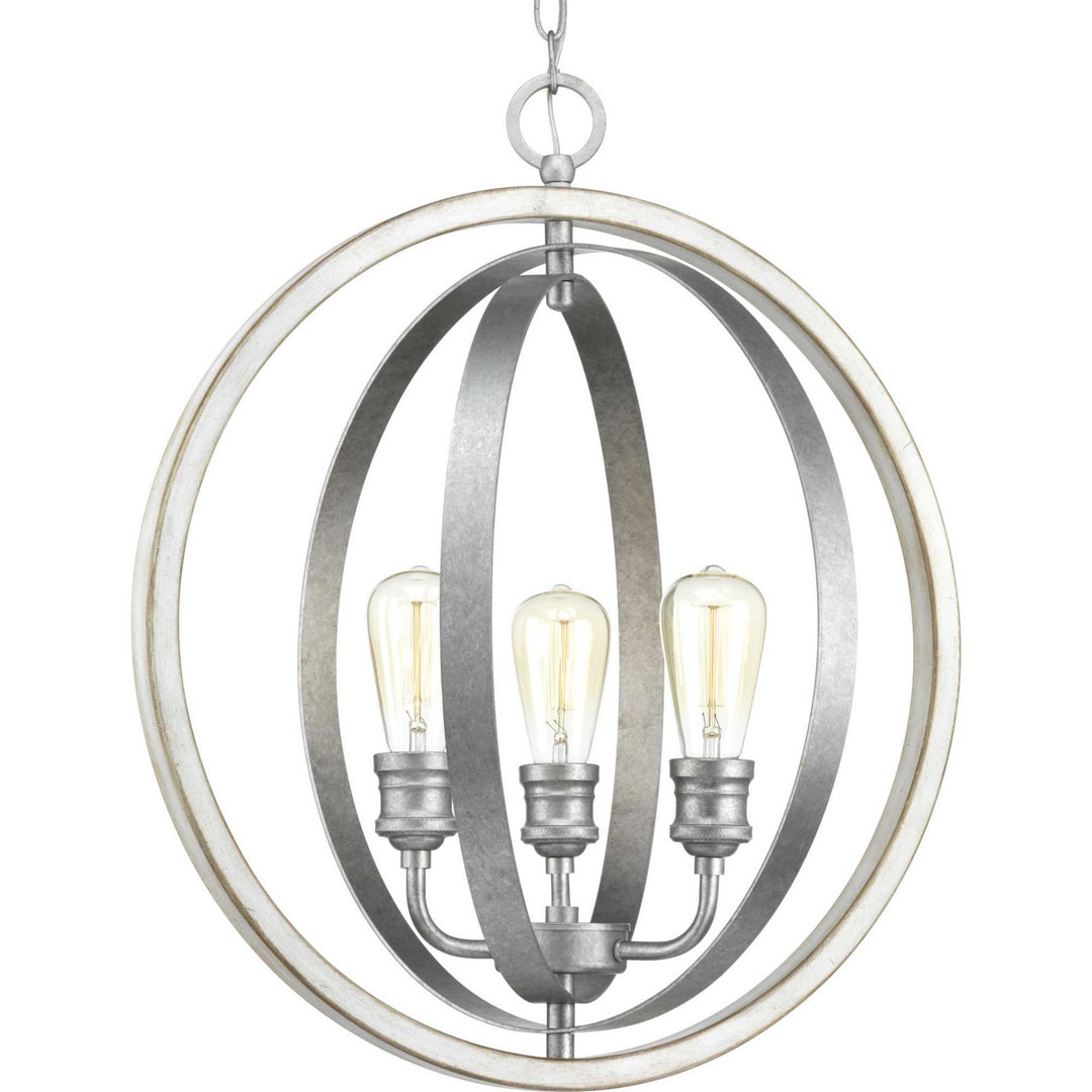 Progress Canada - P500093-141 - Three Light Pendant - Conestee - Galvanized