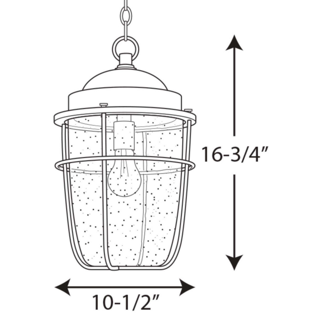 Progress Canada - P550025-031 - One Light Hanging Lantern - Holcombe - Black