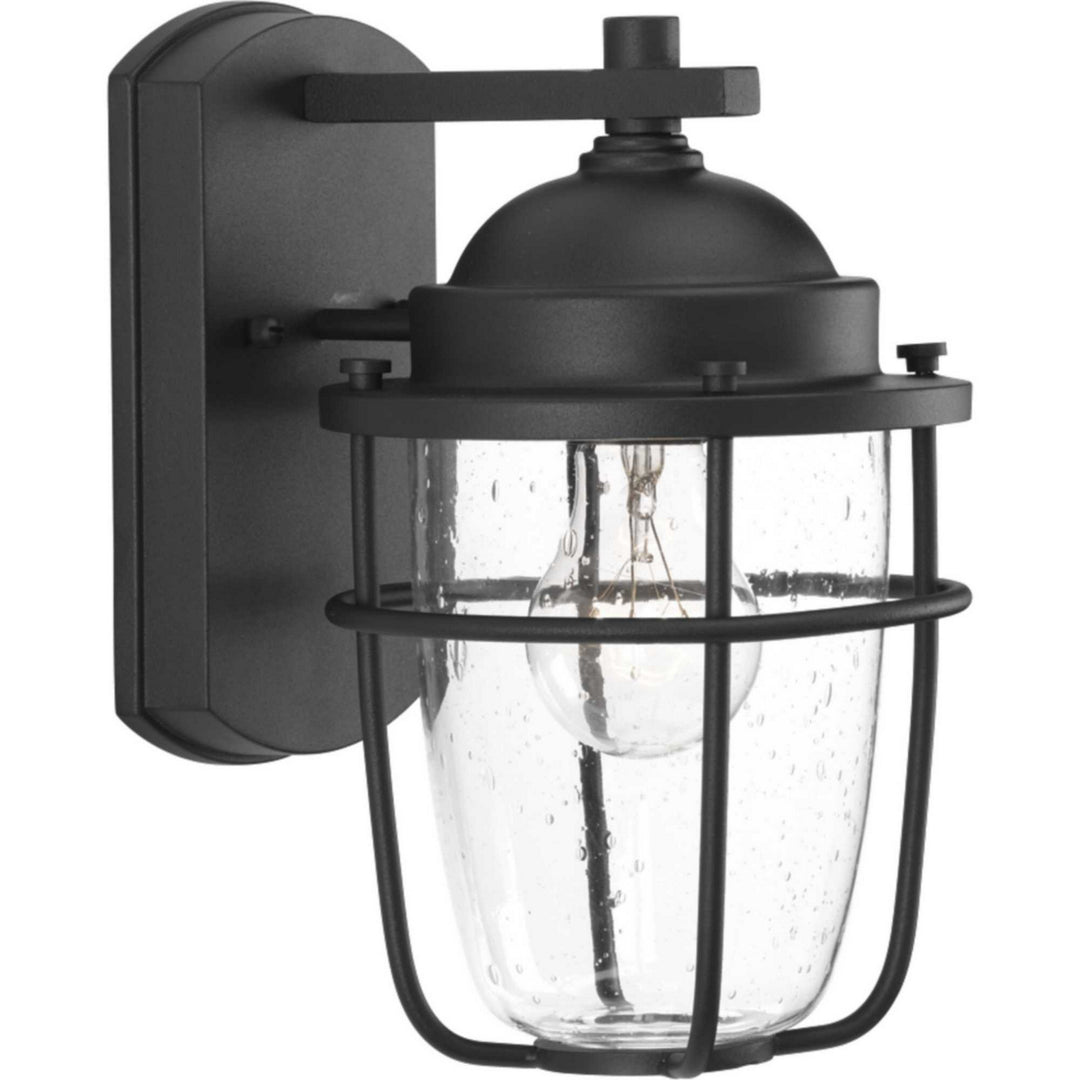 Holcombe One Light Wall Lantern in Black - available from The Lighting Shoppe, trusted by Canadian homeowners