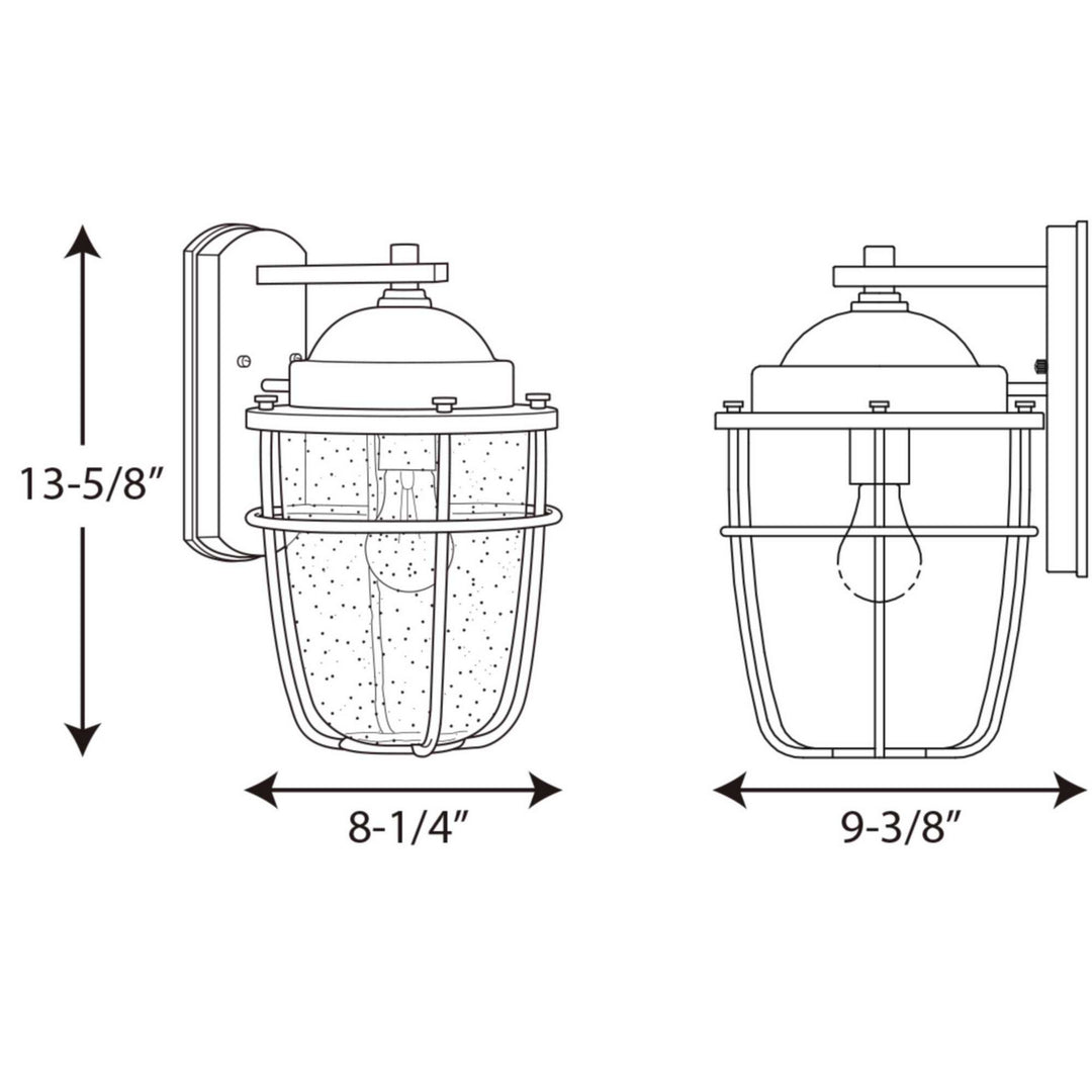 Progress Canada - P560066-031 - One Light Wall Lantern - Holcombe - Black