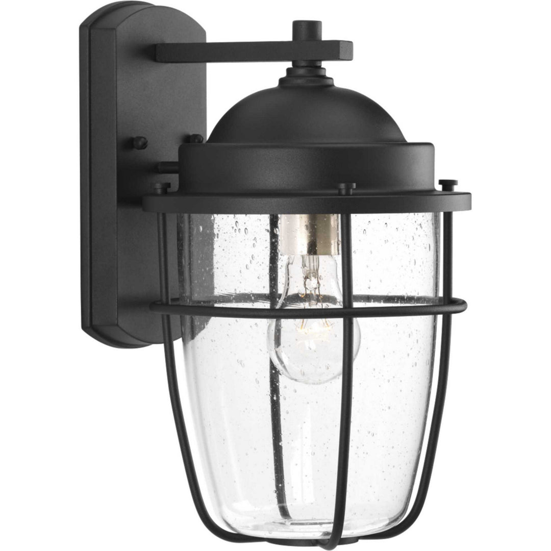 Holcombe One Light Wall Lantern in Black - available from The Lighting Shoppe, trusted by Canadian homeowners