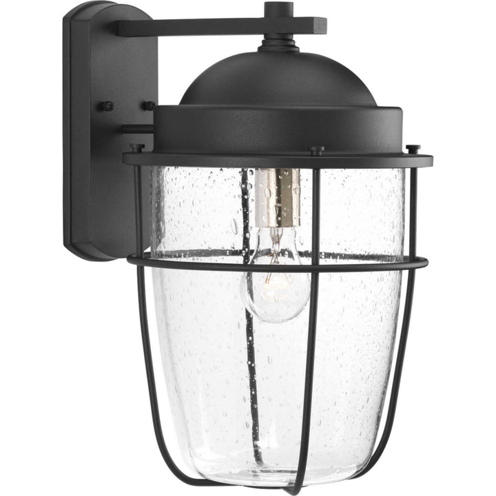 Holcombe One Light Wall Lantern in Black - available from The Lighting Shoppe, trusted by Canadian homeowners