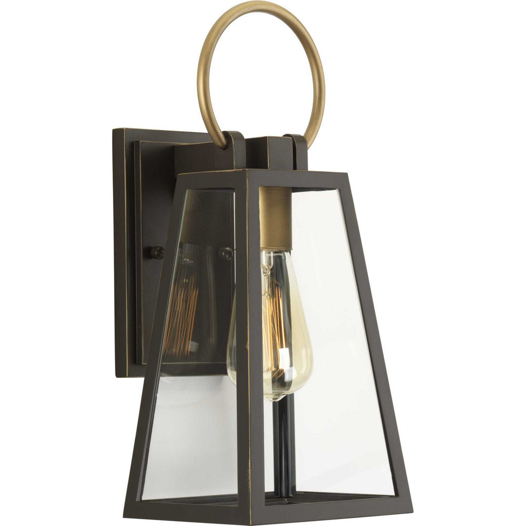 Barnett One Light Wall Lantern in Antique Bronze - available from The Lighting Shoppe, trusted by Canadian homeowners