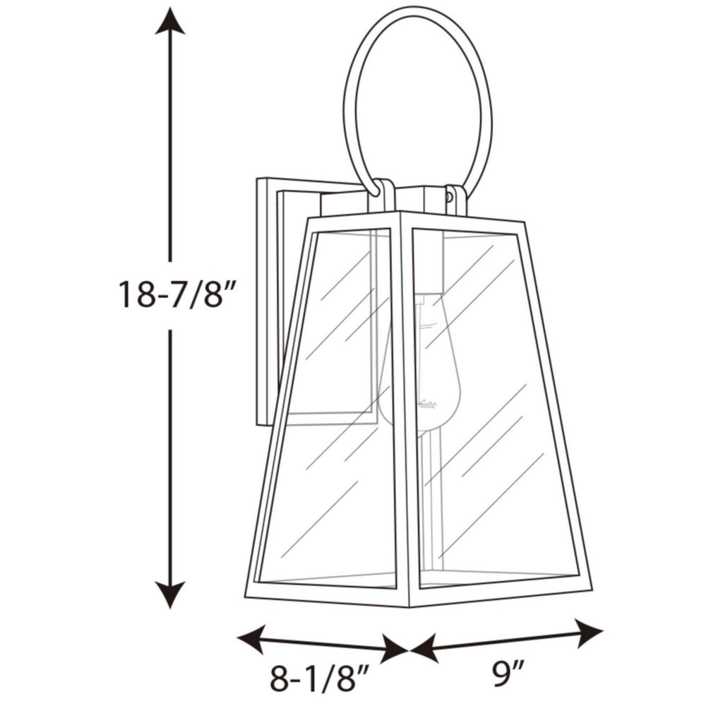 Progress Canada - P560078-020 - One Light Wall Lantern - Barnett - Antique Bronze