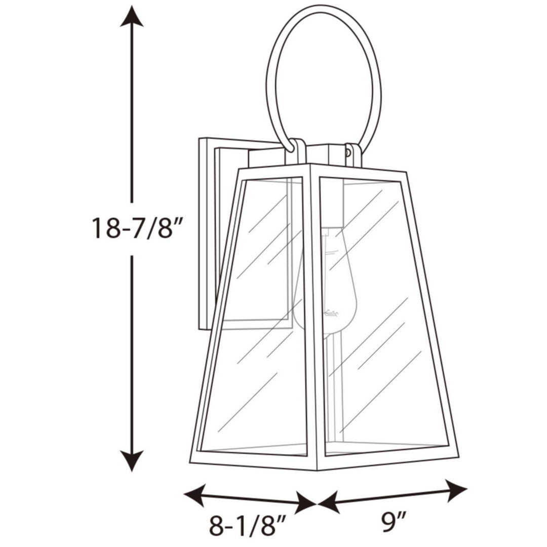 Progress Canada - P560078-020 - One Light Wall Lantern - Barnett - Antique Bronze