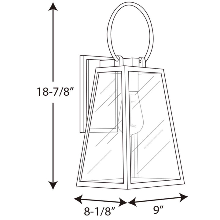 Progress Canada - P560078-020 - One Light Wall Lantern - Barnett - Antique Bronze