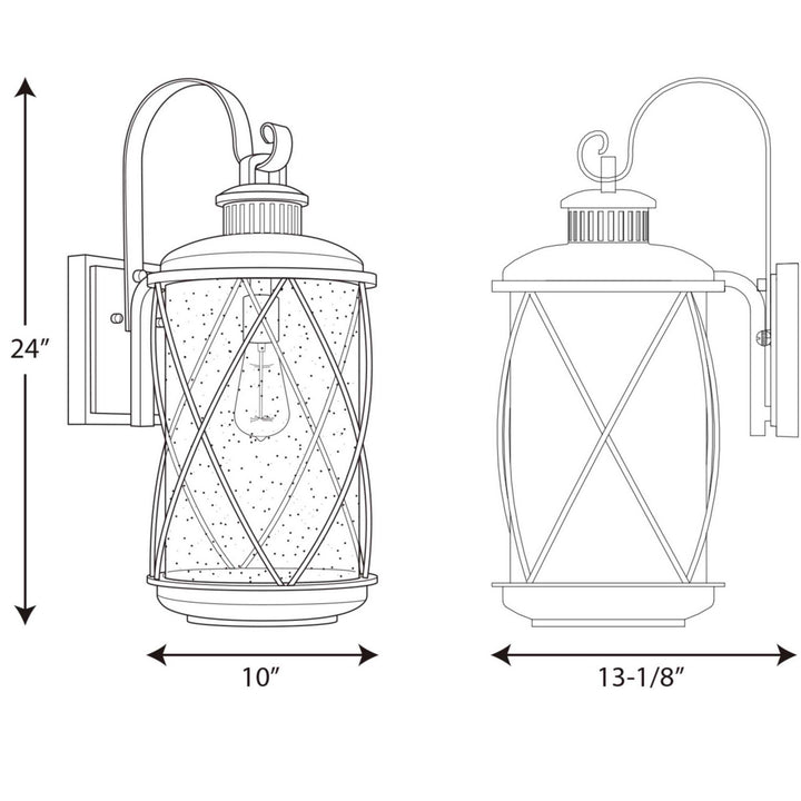 Progress Canada - P560082-031 - One Light Wall Lantern - Hollingsworth - Black