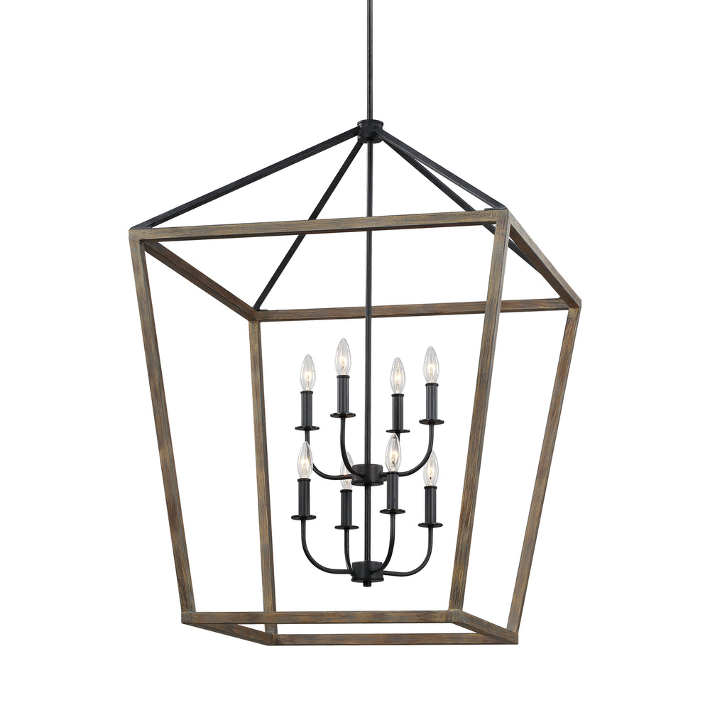 Visual Comfort Studio Canada - F3194/8WOW/AF - Eight Light Chandelier - Gannet - Weathered Oak Wood / Antique Forged Iron