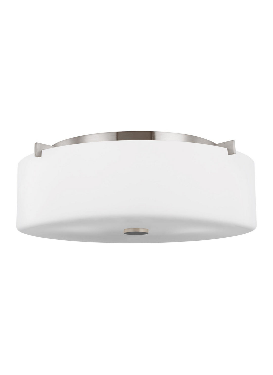 Generation Lighting Canada - FM312BS - Three Light Flush Mount - Sunset Drive - Brushed Steel