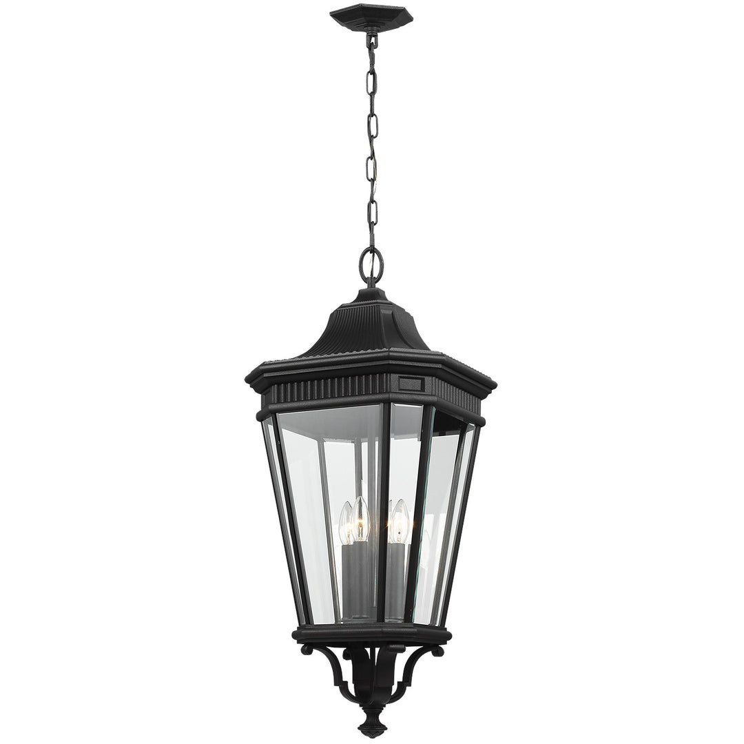 Cotswold Lane Four Light Hanging Lantern in Black - available from The Lighting Shoppe, trusted by Canadian homeowners
