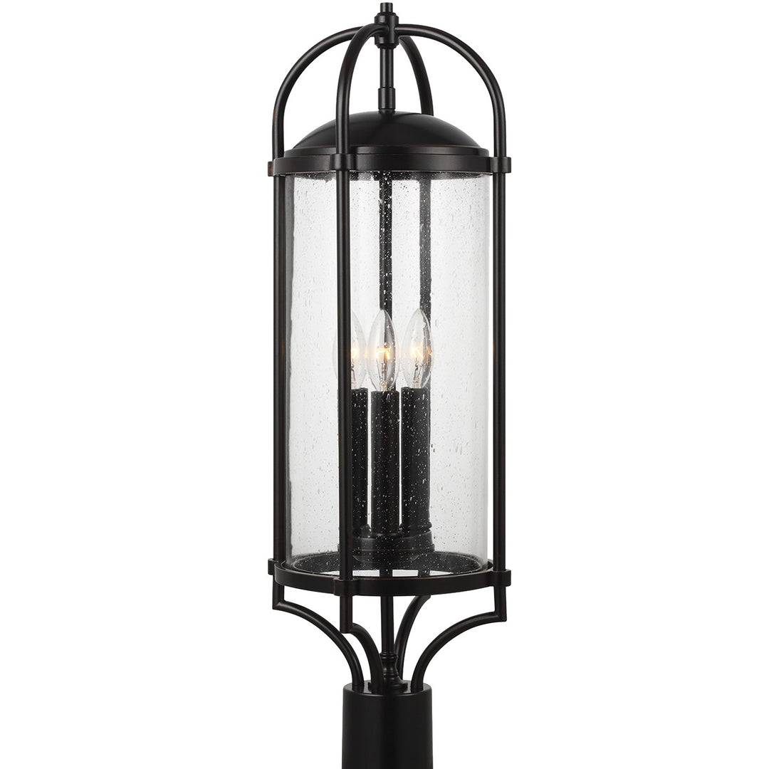 Dakota Three Light Post/Pier Lantern in Espresso - available from The Lighting Shoppe, trusted by Canadian homeowners