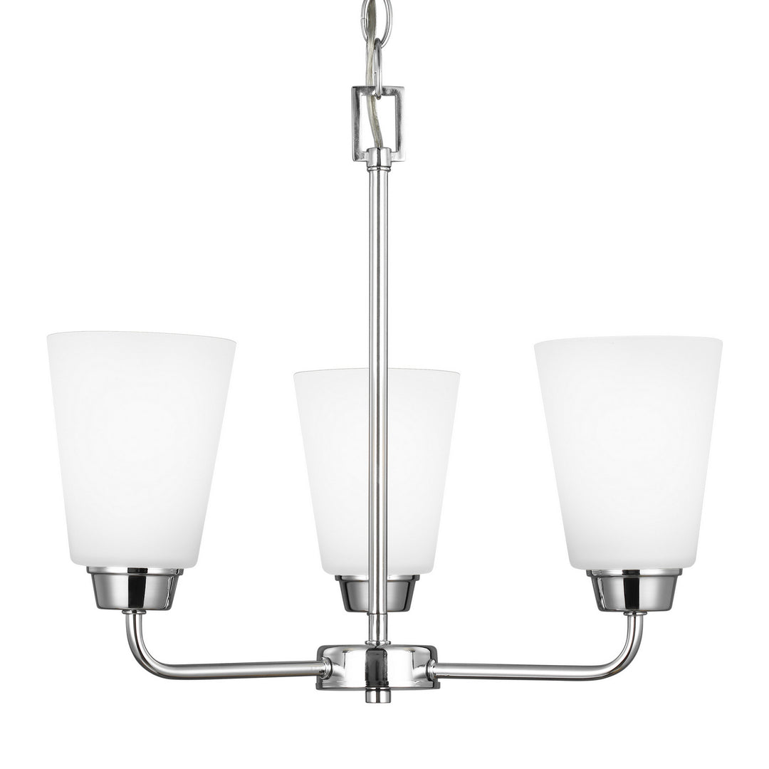 Generation Lighting Canada - 3115203-05 - Three Light Chandelier - Kerrville - Chrome