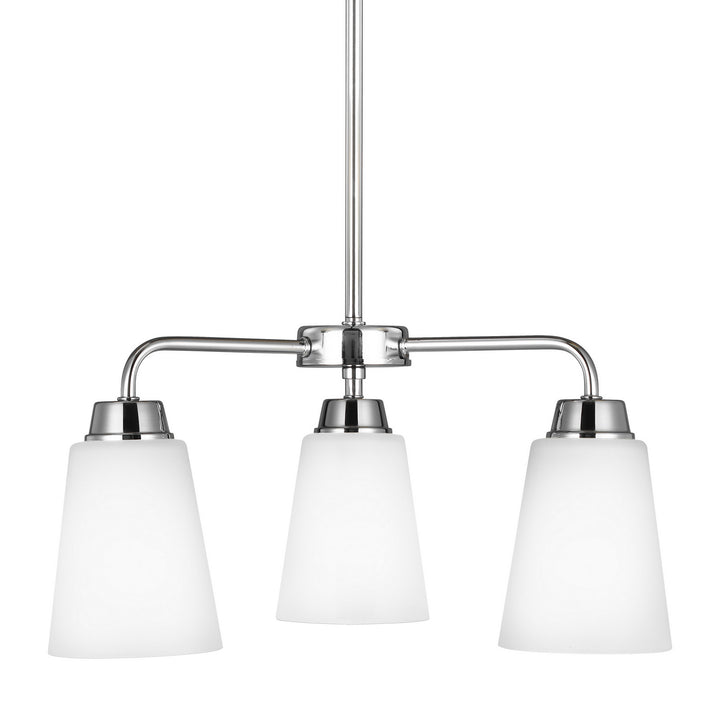 Generation Lighting Canada - 3115203-05 - Three Light Chandelier - Kerrville - Chrome