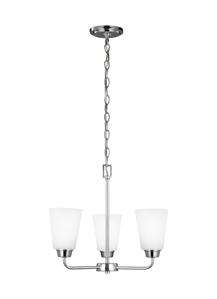 Generation Lighting Canada - 3115203-05 - Three Light Chandelier - Kerrville - Chrome