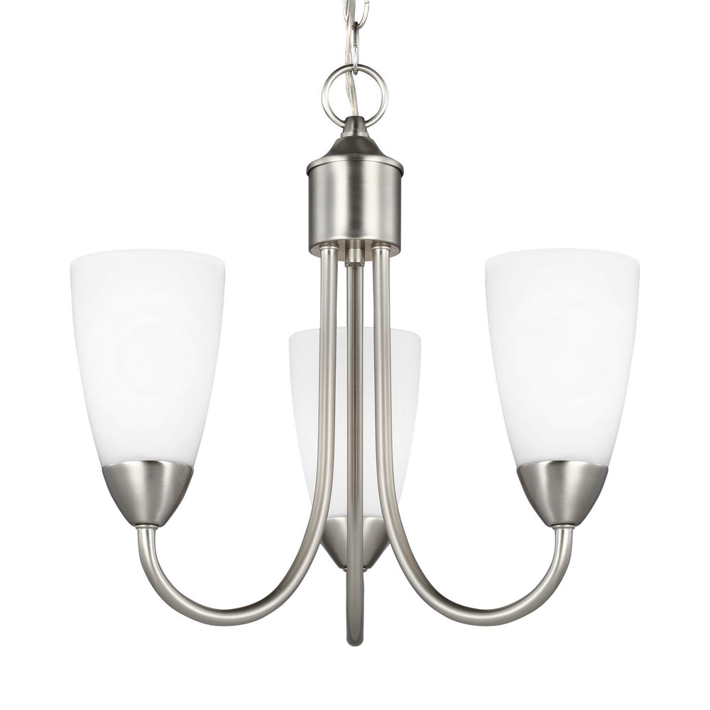Generation Lighting Canada - 3120203-962 - Three Light Chandelier - Seville - Brushed Nickel