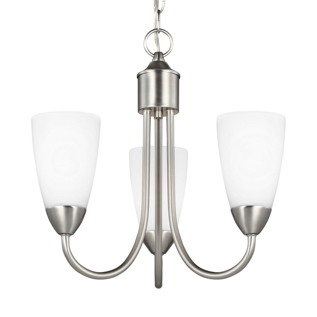 Generation Lighting Canada - 3120203-962 - Three Light Chandelier - Seville - Brushed Nickel