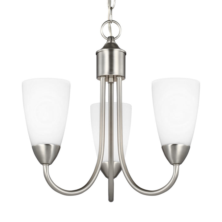 Generation Lighting Canada - 3120203EN3-962 - Three Light Chandelier - Seville - Brushed Nickel