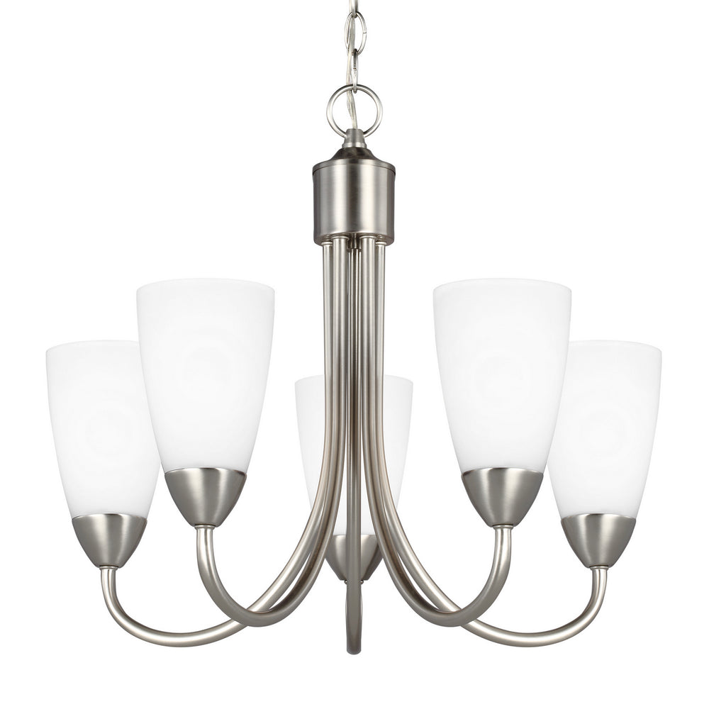 Generation Lighting Canada - 3120205EN3-962 - Five Light Chandelier - Seville - Brushed Nickel