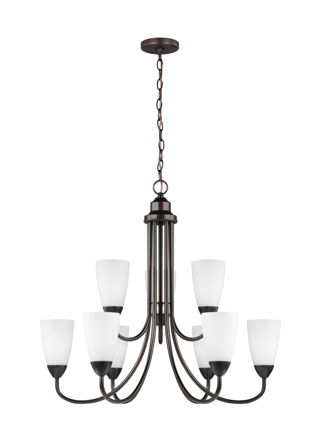 Generation Lighting Canada - 3120209EN3-710 - Nine Light Chandelier - Seville - Bronze