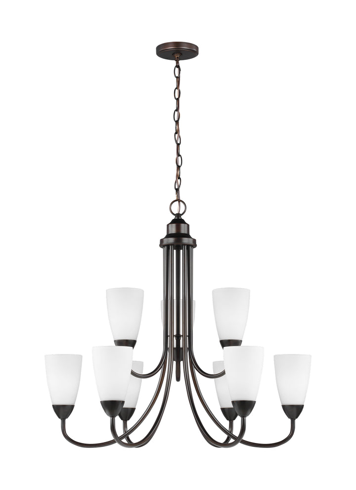 Generation Lighting Canada - 3120209EN3-710 - Nine Light Chandelier - Seville - Bronze