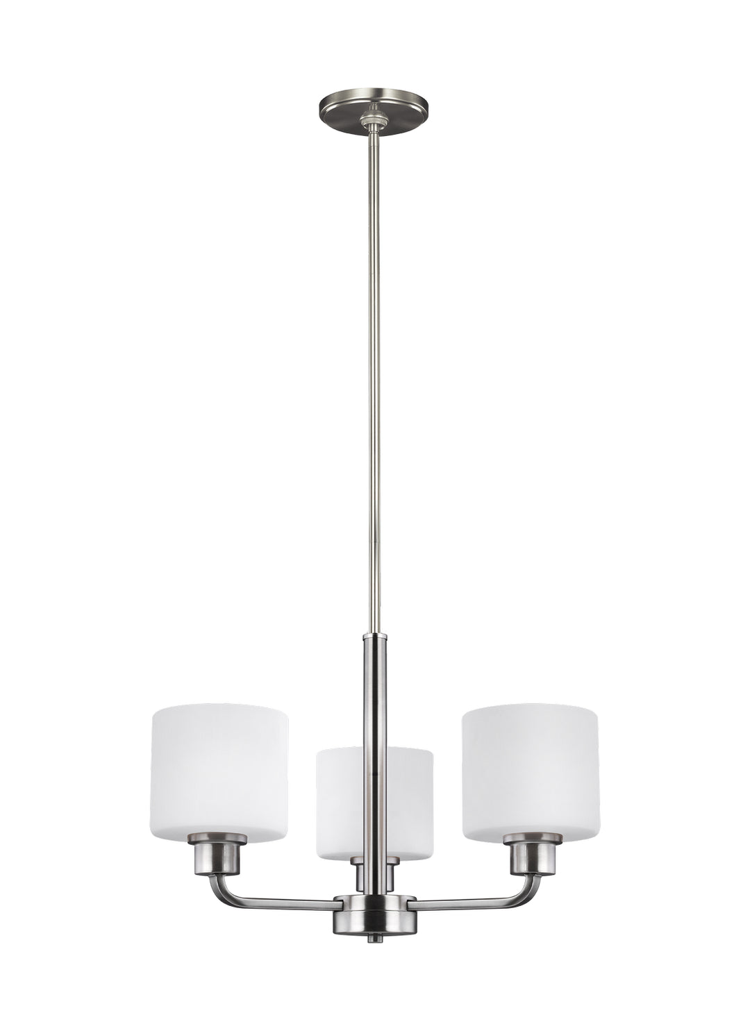Generation Lighting Canada - 3128803-962 - Three Light Chandelier - Canfield - Brushed Nickel