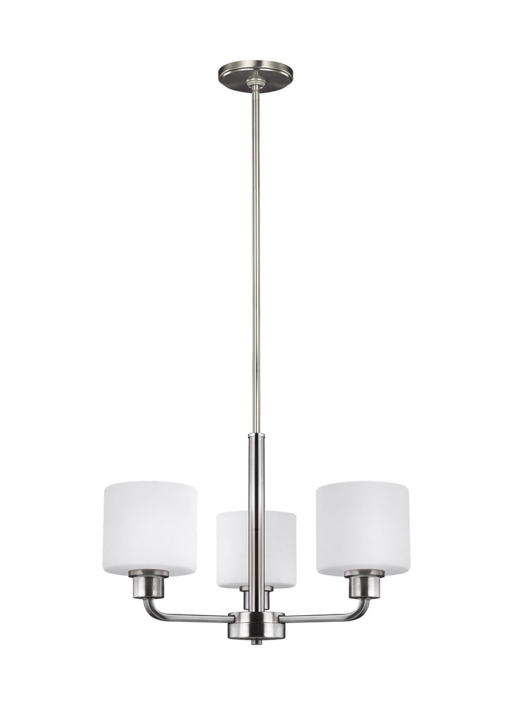 Generation Lighting Canada - 3128803-962 - Three Light Chandelier - Canfield - Brushed Nickel