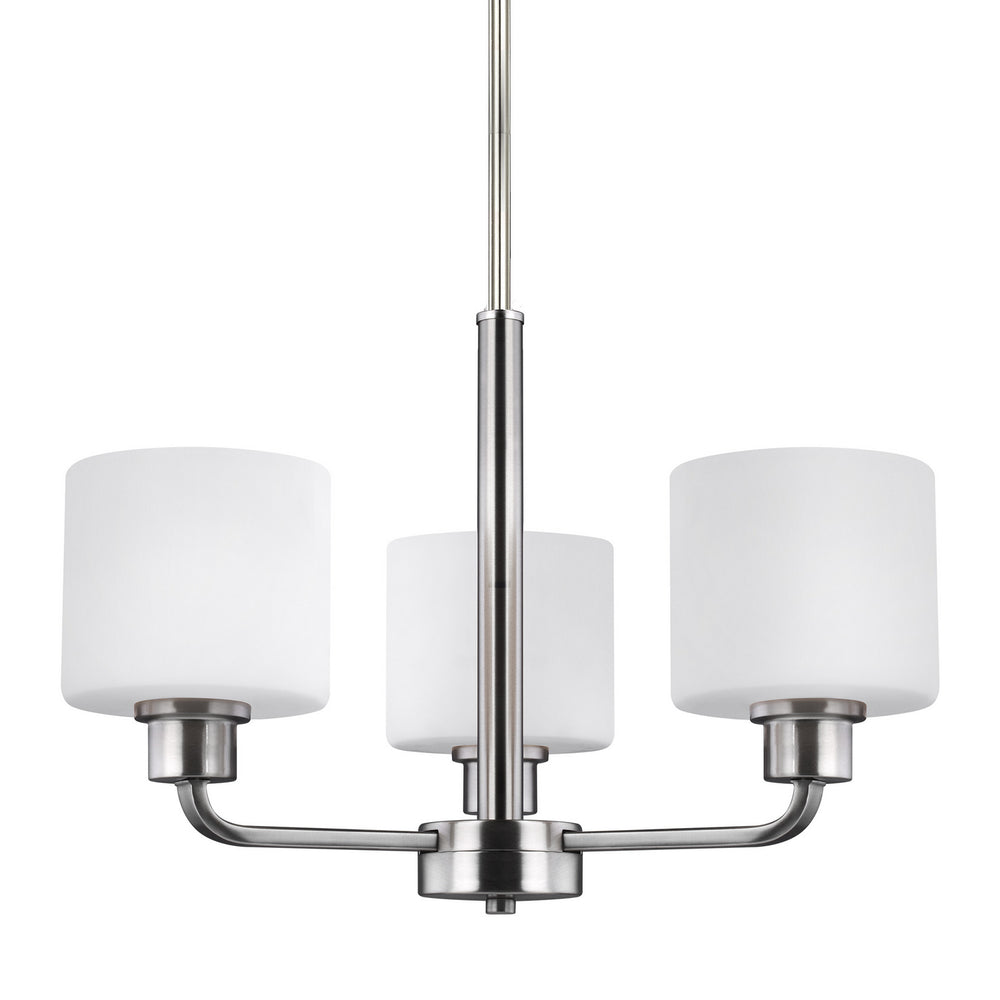 Generation Lighting Canada - 3128803EN3-962 - Three Light Chandelier - Canfield - Brushed Nickel