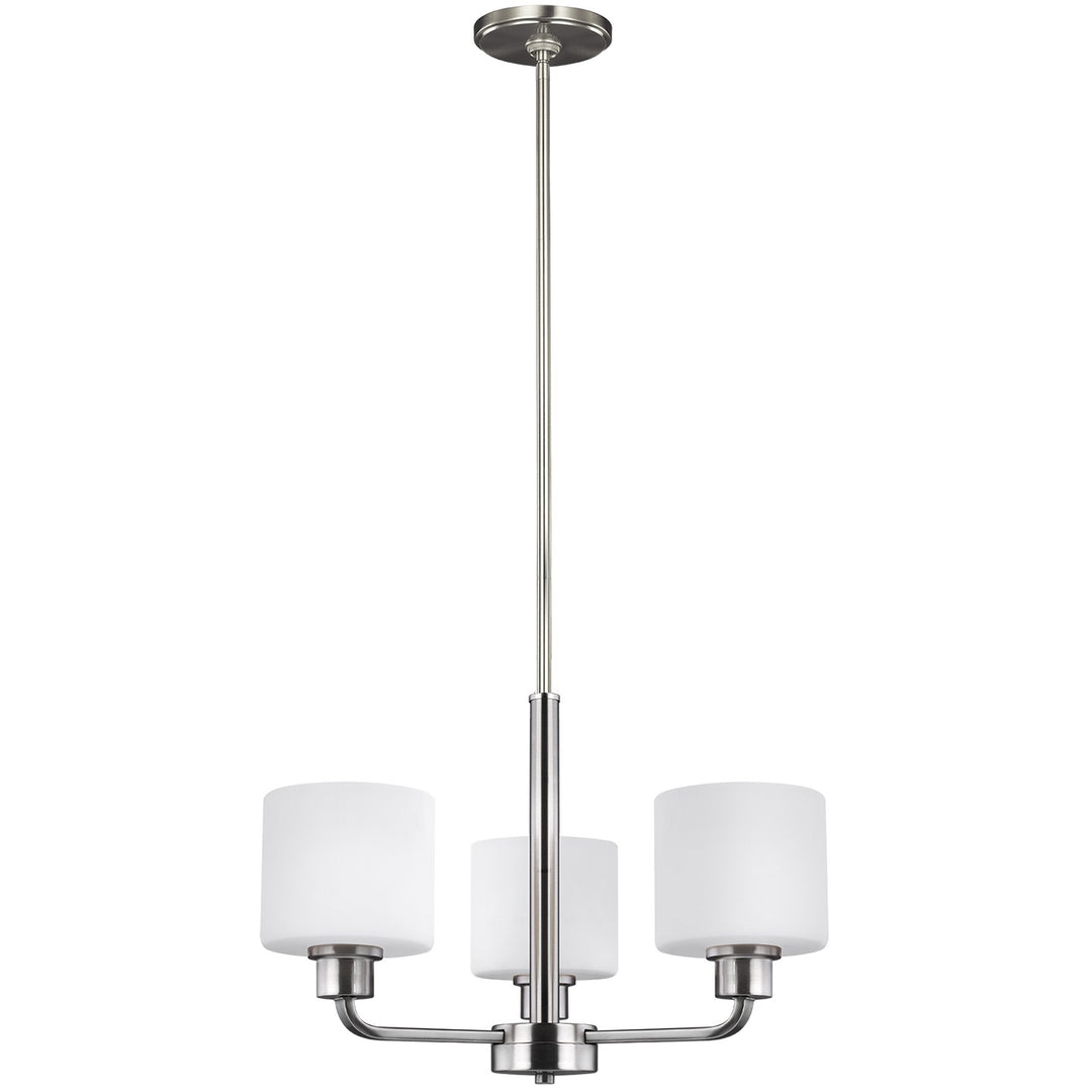 Generation Lighting Canada - 3128803EN3-962 - Three Light Chandelier - Canfield - Brushed Nickel