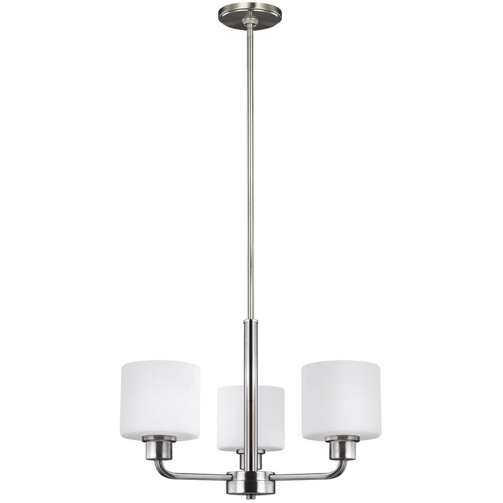 Generation Lighting Canada - 3128803EN3-962 - Three Light Chandelier - Canfield - Brushed Nickel