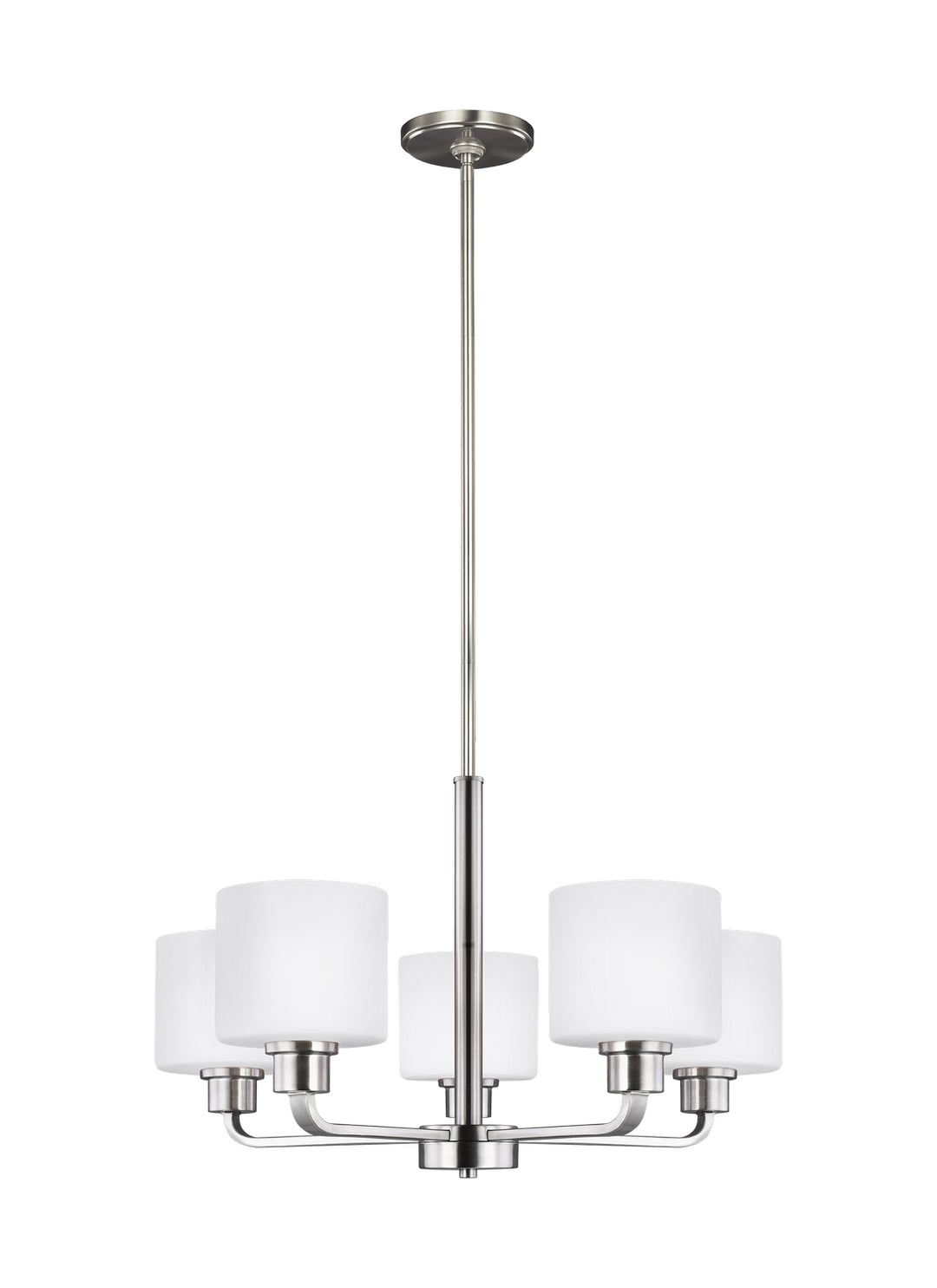 Generation Lighting Canada - 3128805-962 - Five Light Chandelier - Canfield - Brushed Nickel
