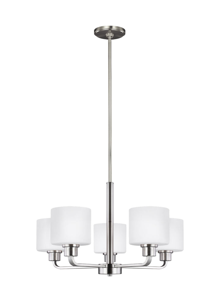 Generation Lighting Canada - 3128805-962 - Five Light Chandelier - Canfield - Brushed Nickel