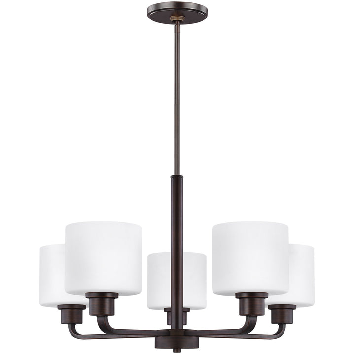 Generation Lighting Canada - 3128805EN3-710 - Five Light Chandelier - Canfield - Bronze