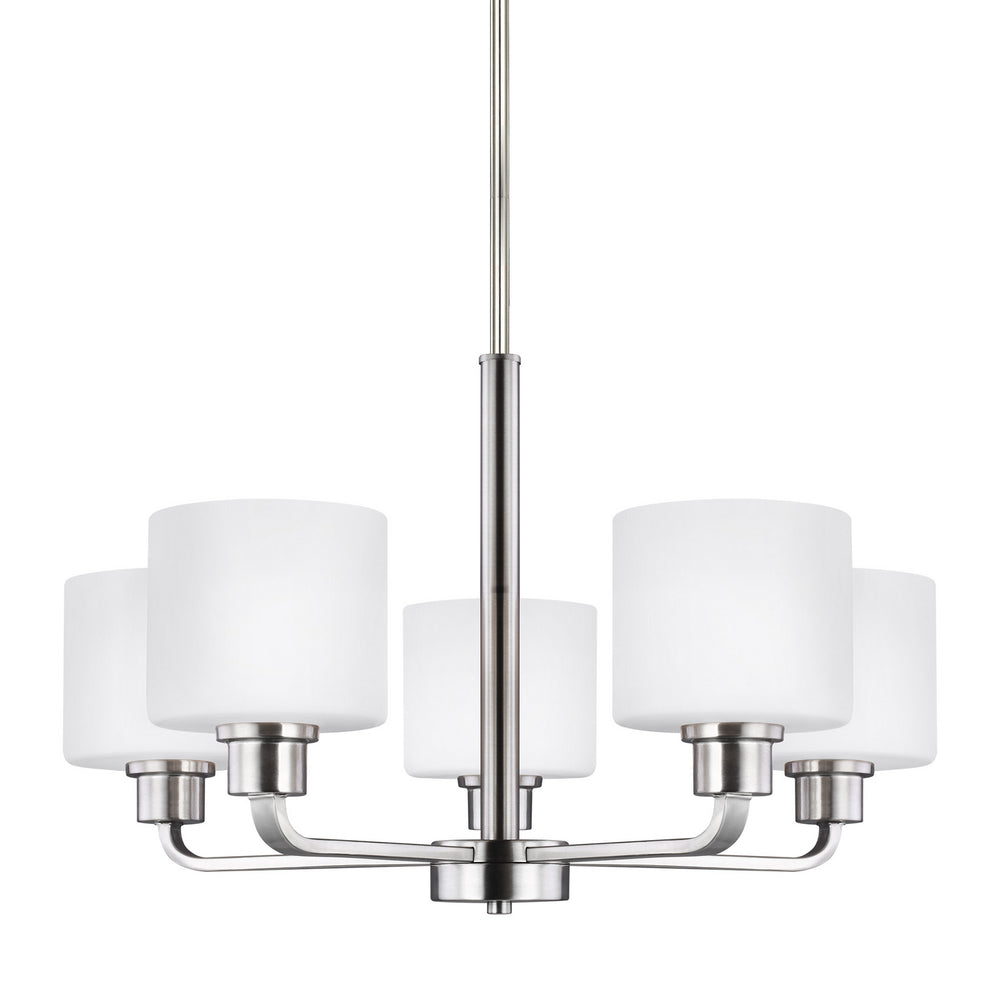 Generation Lighting Canada - 3128805EN3-962 - Five Light Chandelier - Canfield - Brushed Nickel