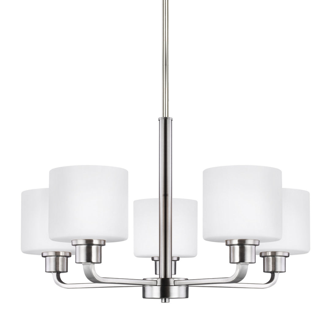 Generation Lighting Canada - 3128805EN3-962 - Five Light Chandelier - Canfield - Brushed Nickel