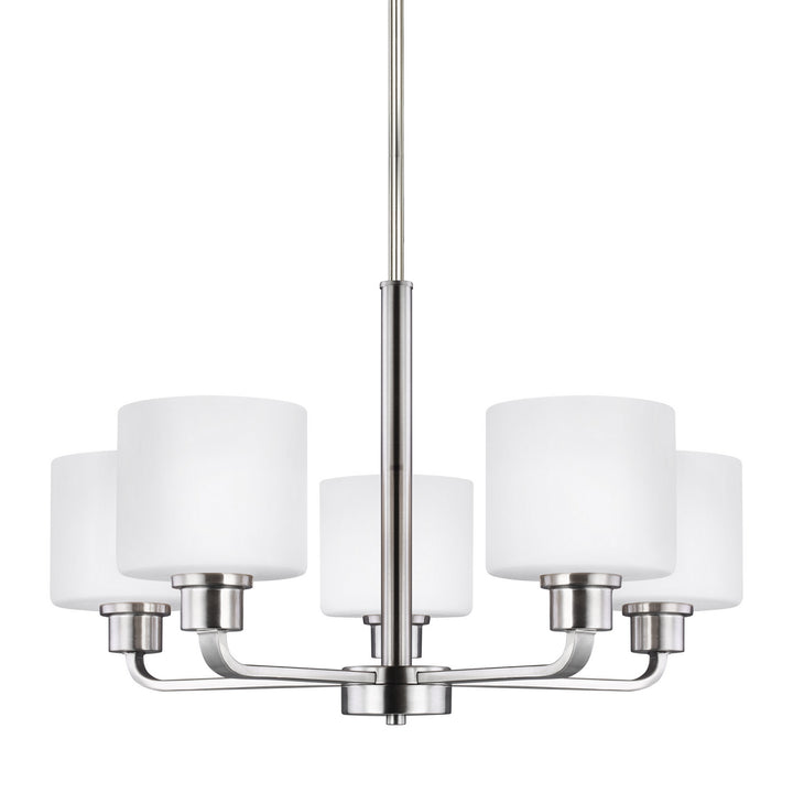 Generation Lighting Canada - 3128805EN3-962 - Five Light Chandelier - Canfield - Brushed Nickel