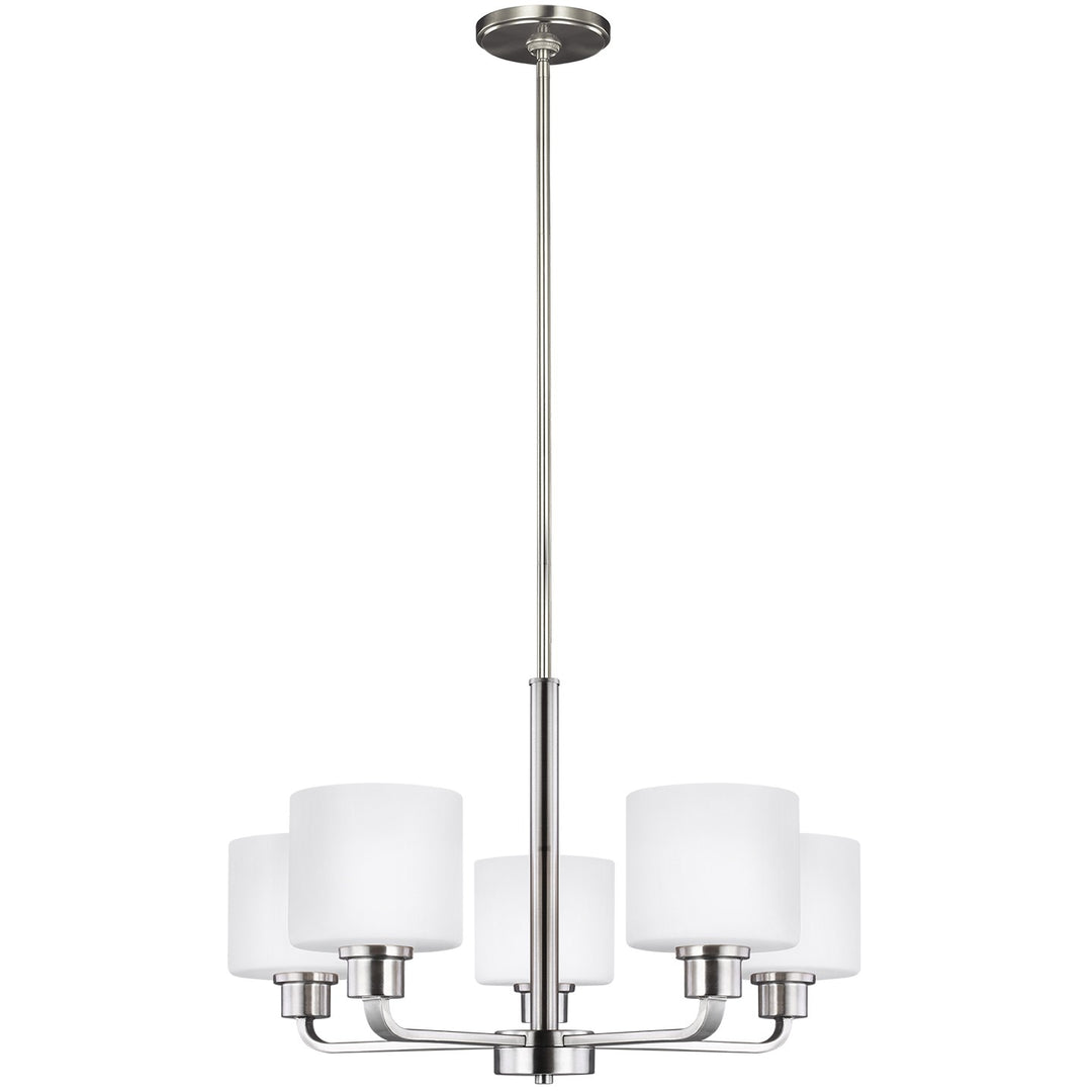 Generation Lighting Canada - 3128805EN3-962 - Five Light Chandelier - Canfield - Brushed Nickel