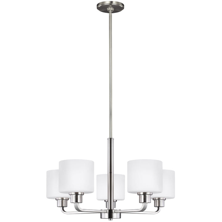 Generation Lighting Canada - 3128805EN3-962 - Five Light Chandelier - Canfield - Brushed Nickel