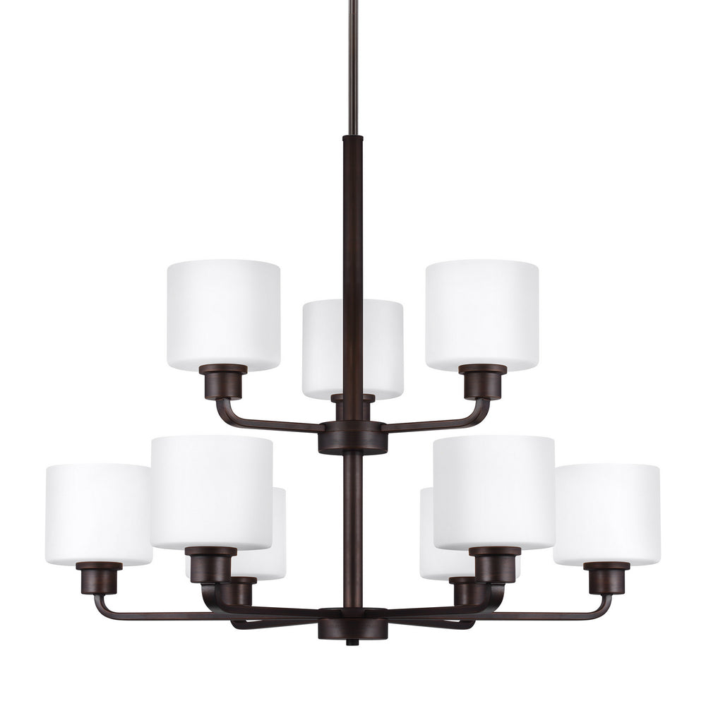 Generation Lighting Canada - 3128809-710 - Nine Light Chandelier - Canfield - Bronze