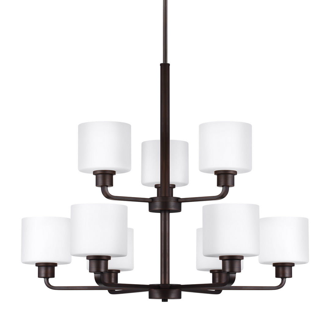 Generation Lighting Canada - 3128809-710 - Nine Light Chandelier - Canfield - Bronze