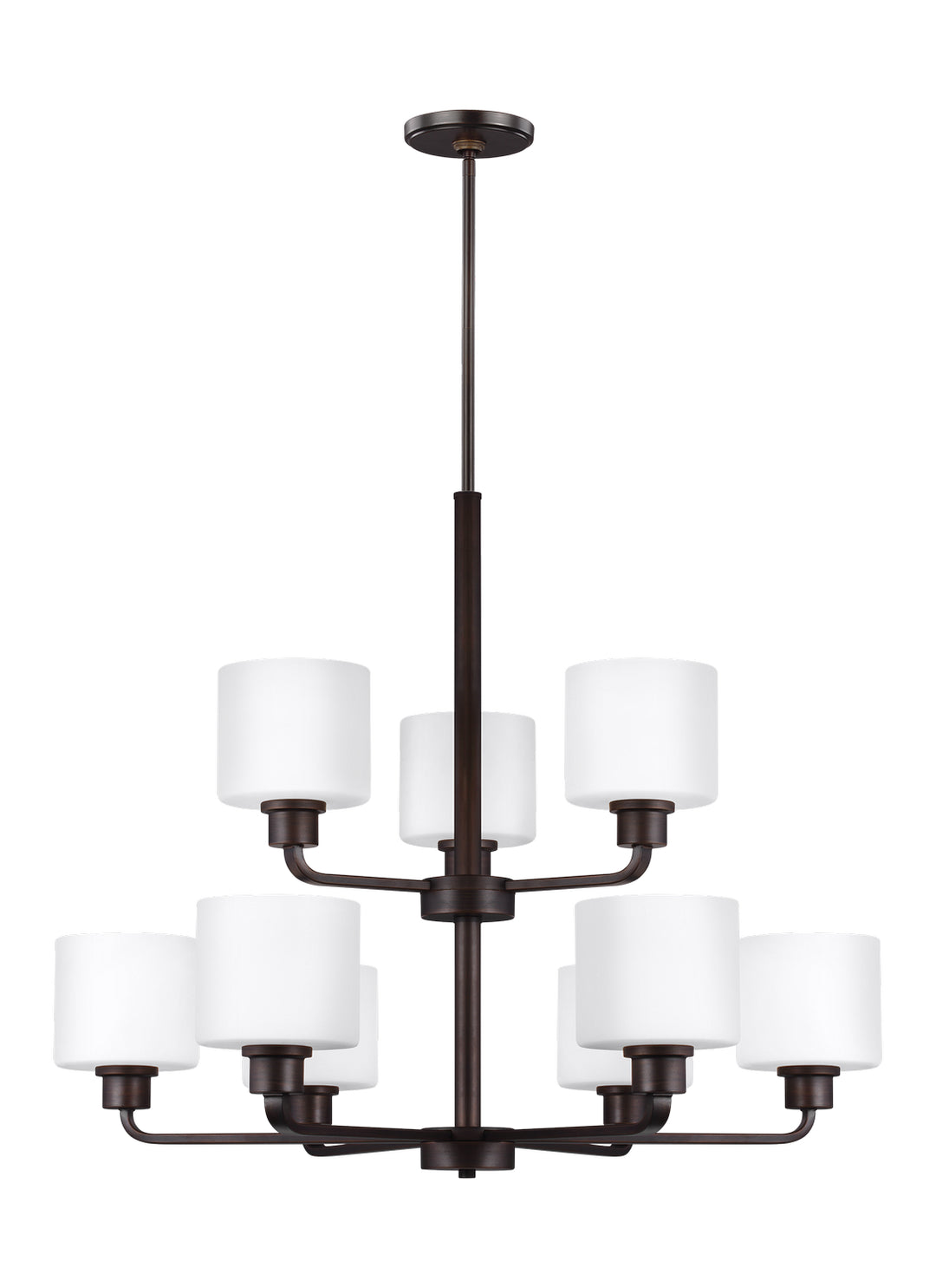 Generation Lighting Canada - 3128809-710 - Nine Light Chandelier - Canfield - Bronze