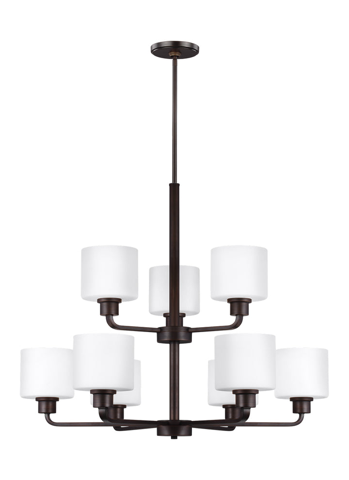 Generation Lighting Canada - 3128809-710 - Nine Light Chandelier - Canfield - Bronze