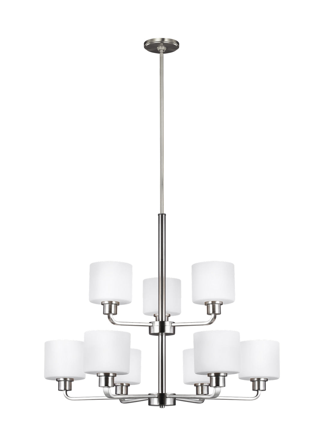 Generation Lighting Canada - 3128809-962 - Nine Light Chandelier - Canfield - Brushed Nickel