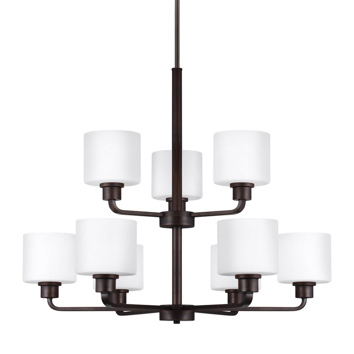 Generation Lighting Canada - 3128809EN3-710 - Nine Light Chandelier - Canfield - Bronze