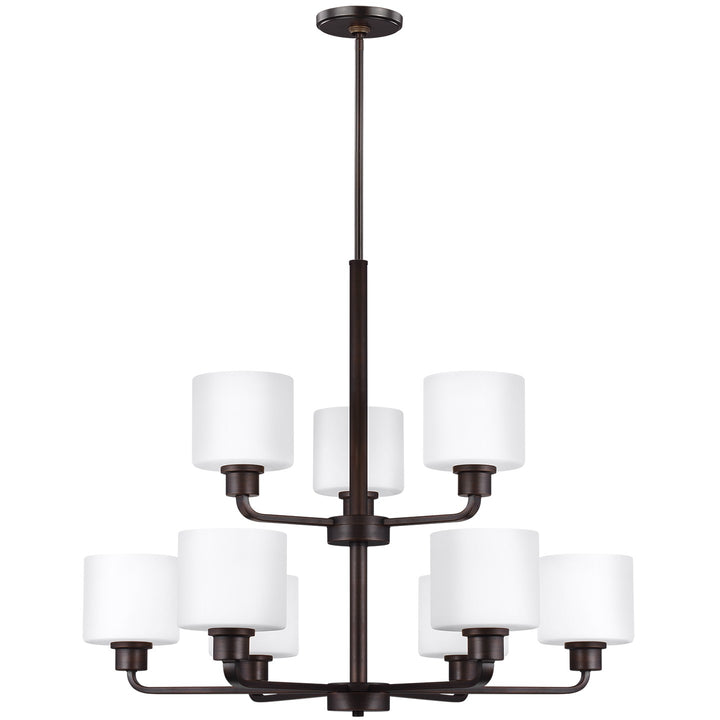 Generation Lighting Canada - 3128809EN3-710 - Nine Light Chandelier - Canfield - Bronze