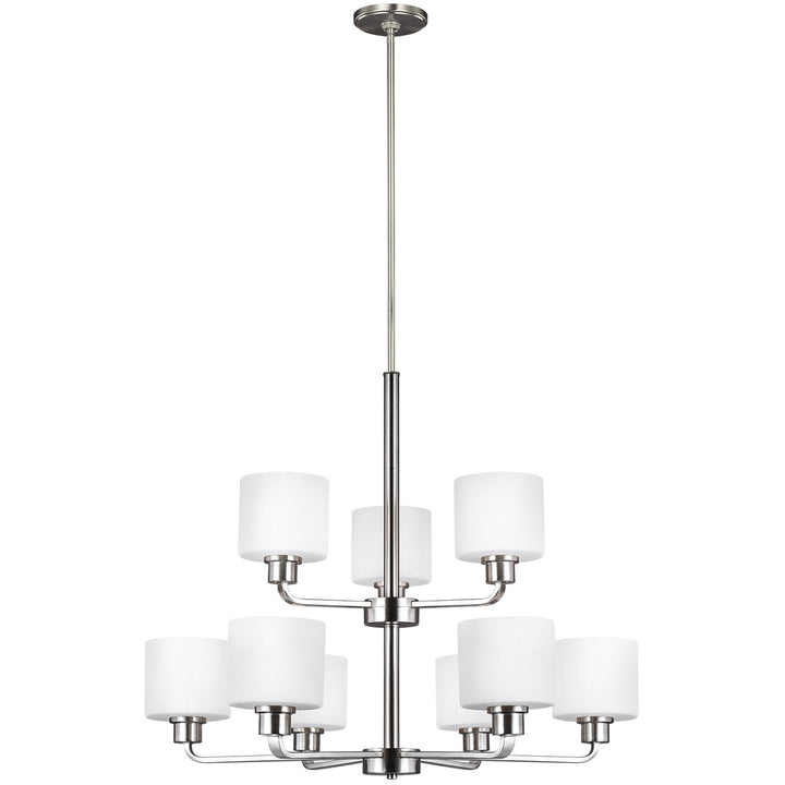Generation Lighting Canada - 3128809EN3-962 - Nine Light Chandelier - Canfield - Brushed Nickel