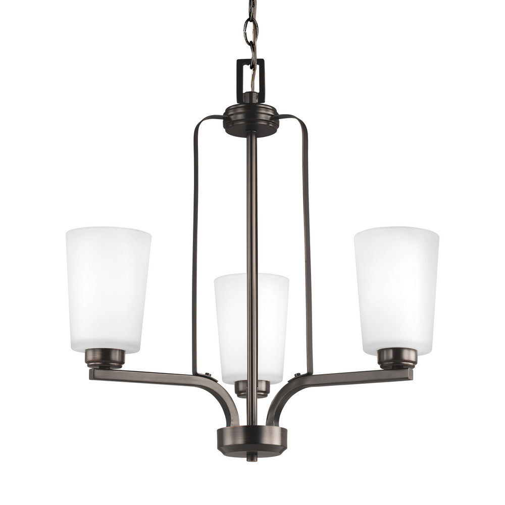 Generation Lighting Canada - 3128903-710 - Three Light Chandelier - Franport - Bronze