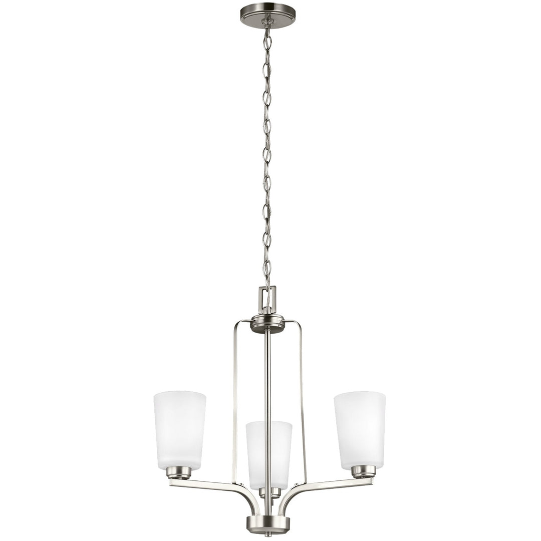 Generation Lighting Canada - 3128903-962 - Three Light Chandelier - Franport - Brushed Nickel