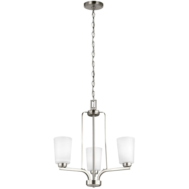 Generation Lighting Canada - 3128903-962 - Three Light Chandelier - Franport - Brushed Nickel