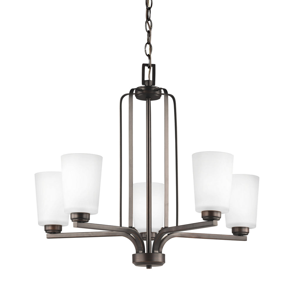 Generation Lighting Canada - 3128905-710 - Five Light Chandelier - Franport - Bronze