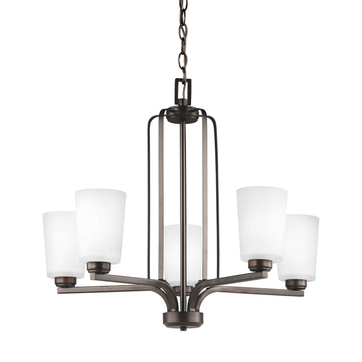 Generation Lighting Canada - 3128905-710 - Five Light Chandelier - Franport - Bronze